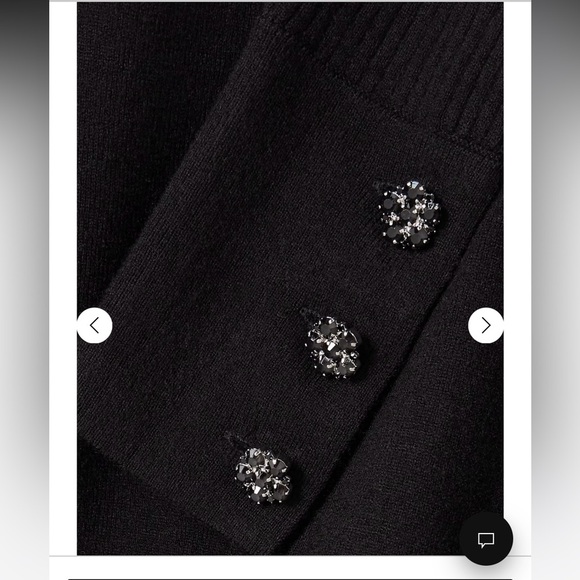 L'agence Sky Button Detail Crop Crew Sweater - Picture 6 of 13